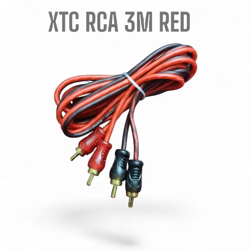 XTC RCA 2X2 MALE 3 METER RED